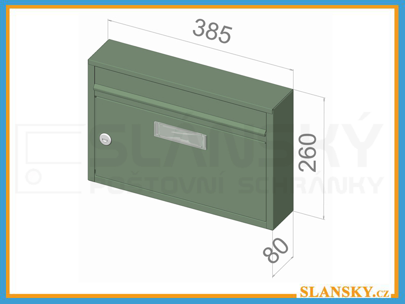 Poštovní schránka G-01 - RAL 7016 antracit