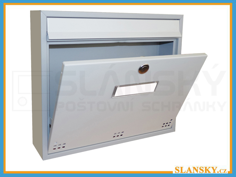 Poštovní schránka H-012 - RAL 7040 šedá + 7035 světle šedá