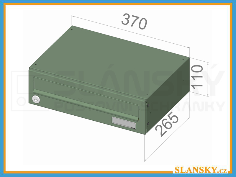 Poštovní schránka B-017 - RAL 7016 antracit