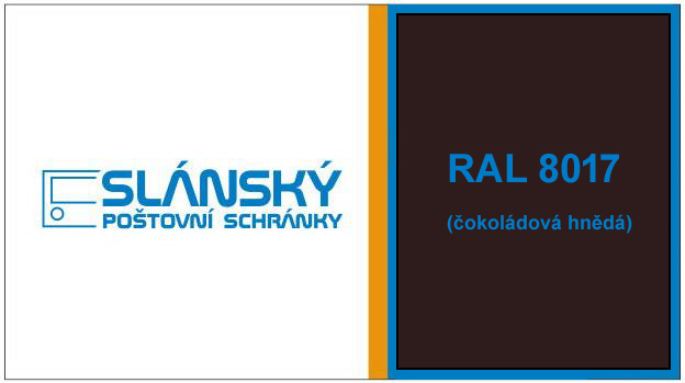 Poštovní schránka B-01 BASIC - RAL 8017 hnědá