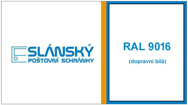 Poštovní schránka C-01 - RAL 9016 bílá