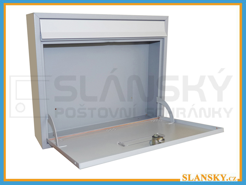 Poštovní schránka H-012 - RAL 7040 šedá + 7035 světle šedá