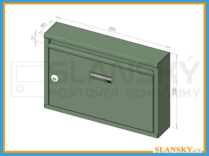 SESTAVA - poštovních schránek G-01 BASIC RAL 8017 HNĚDÁ