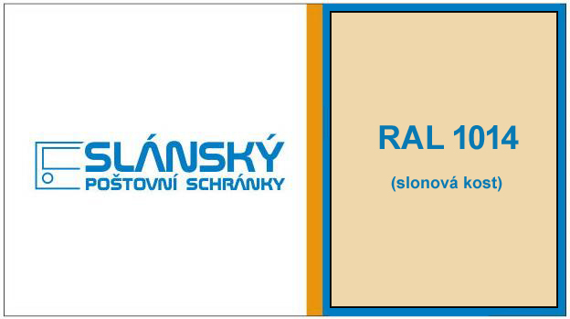 SESTAVA poštovních schránek A-01 RAL 1014 SLONOVÁ KOST