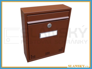 Poštovní schránka H-011 - RAL 8011 hnědá
