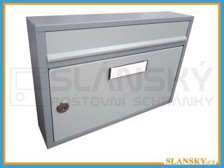 Poštovní schránka G-01 - RAL 7040 šedá / 7035 světle šedá
