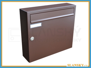 Poštovní schránka A-01 BASIC - RAL 8017 hnědá