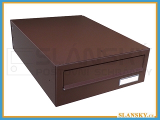 Poštovní schránka B-02 BASIC - RAL 8017 hnědá