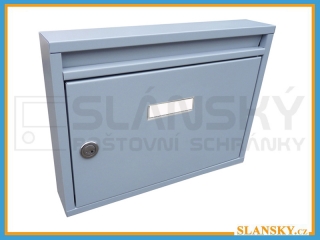 Poštovní schránka E-01 BASIC paneláková PAVEL - RAL 7040 šedá