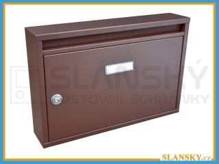 Poštovní schránka G-01 BASIC - RAL 8017 hnědá