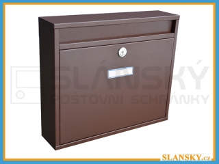Poštovní schránka H-012 BASIC - RAL 8017 hnědá