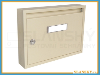 Poštovní schránka E-01 paneláková - RAL 1014 béžová