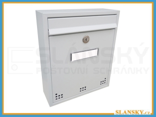 Poštovní schránka H-011 - RAL 9016 bílá
