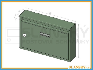 Poštovní schránka G-01 BASIC - standardní RAL