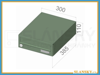 Poštovní schránka B-01 BASIC - standardní RAL